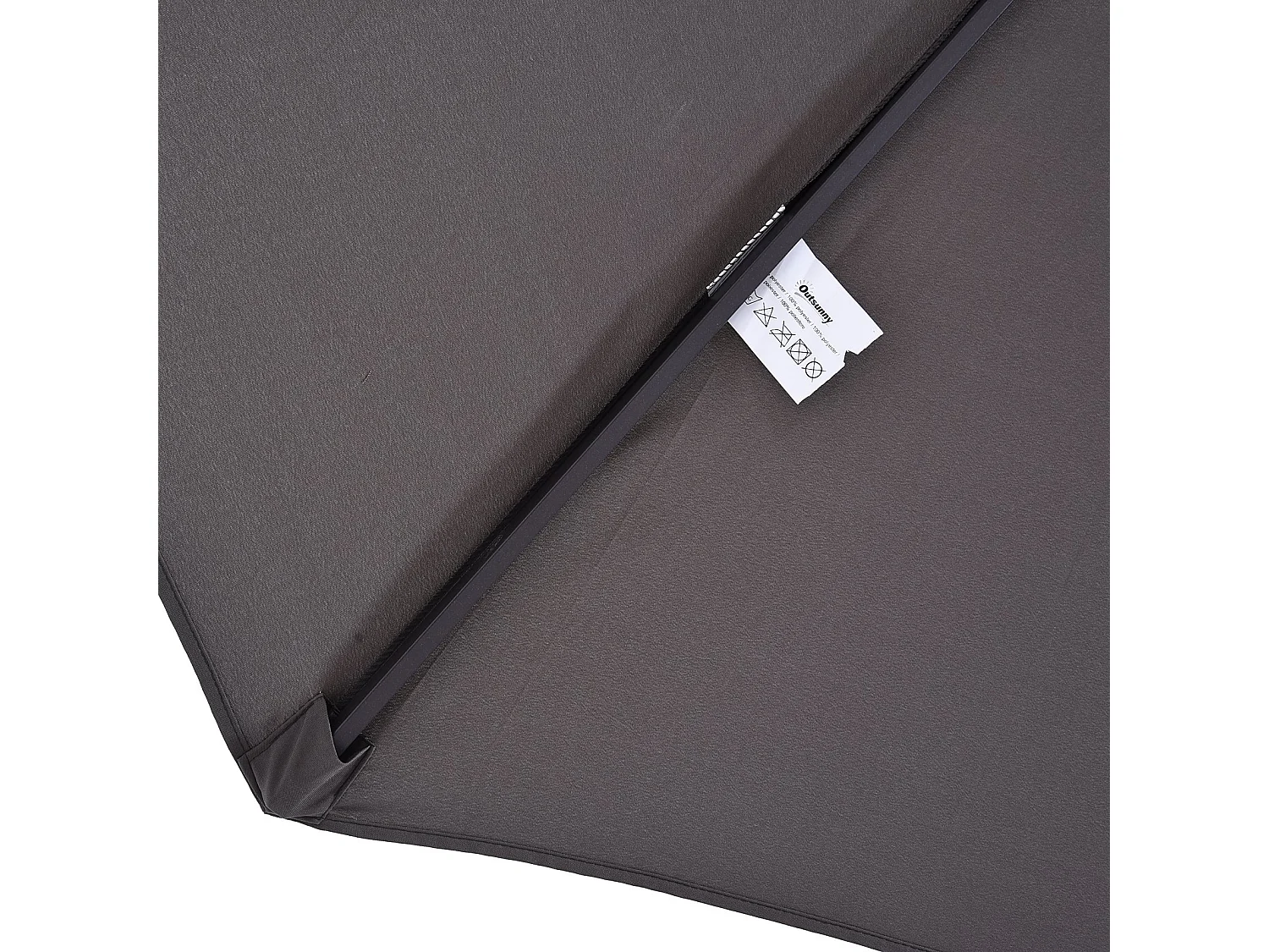Sombrilla gris 455x265x238 cm Outsunny