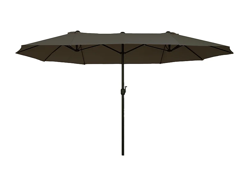 Sombrilla gris 455x265x238 cm Outsunny
