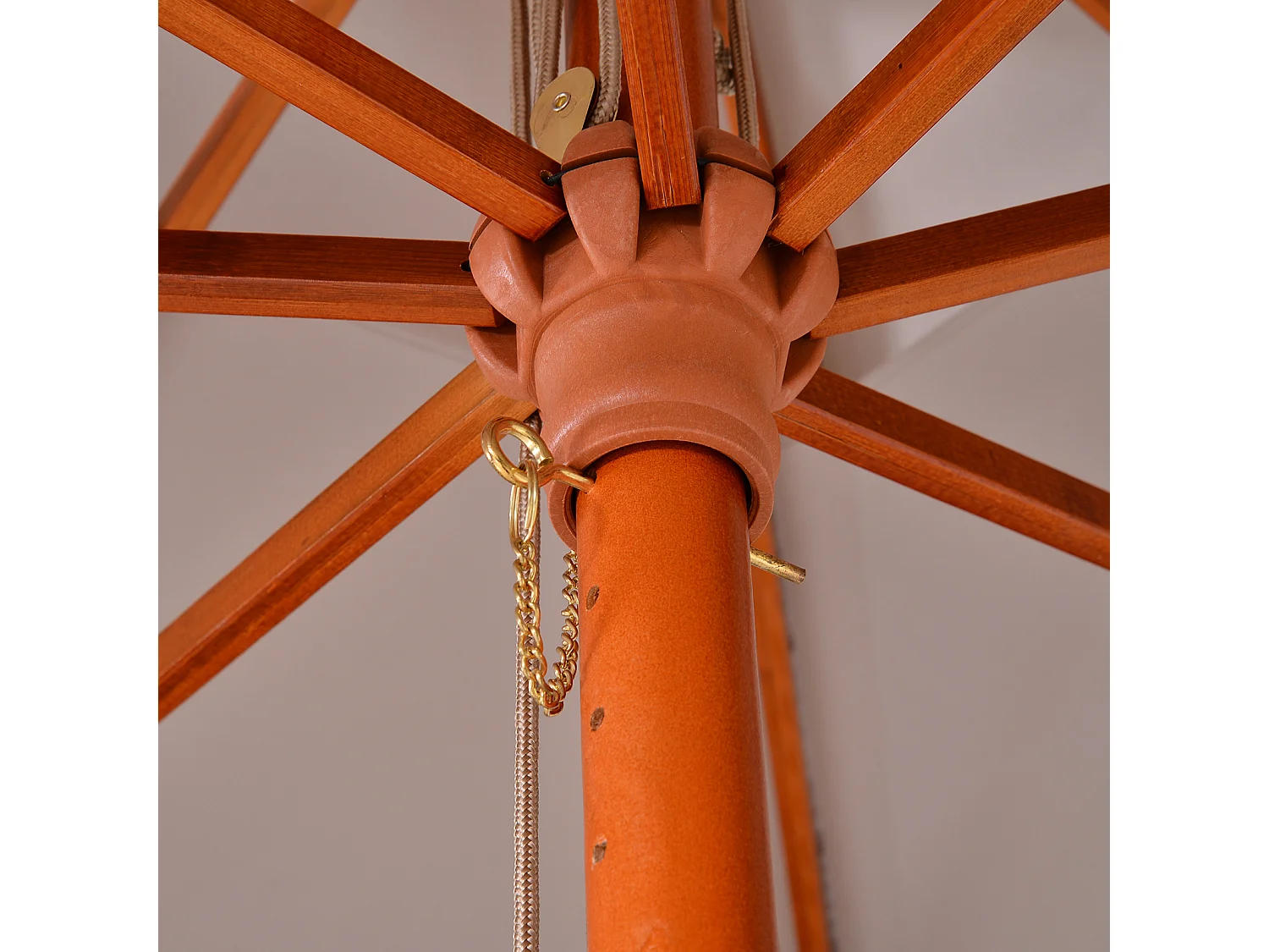 Parasol de jardín gris 300x300x297 cm Outsunny