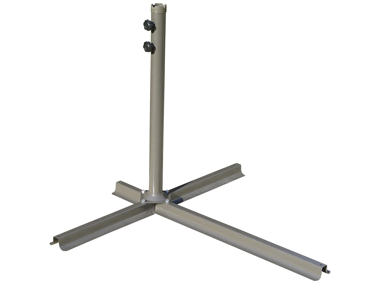 Sombrilla excéntrica beige 267x267x265 cm Outsunny