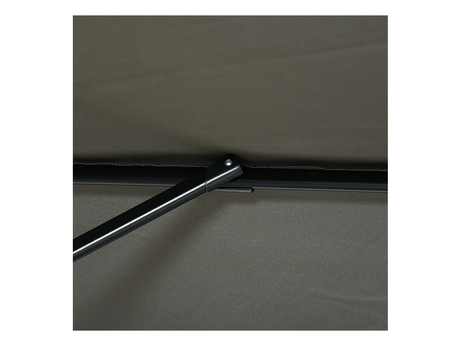 Sombrilla de jardín gris 245x245x245 cm Outsunny