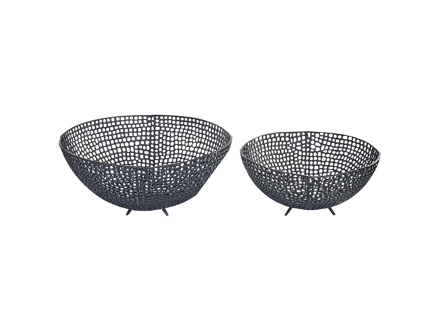 Lot de 2 bols décoratifs KRUKUT Métal Noir