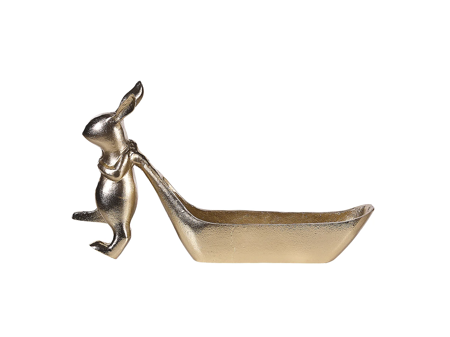 Plateau décoratif Lapin PROGO Métal Doré