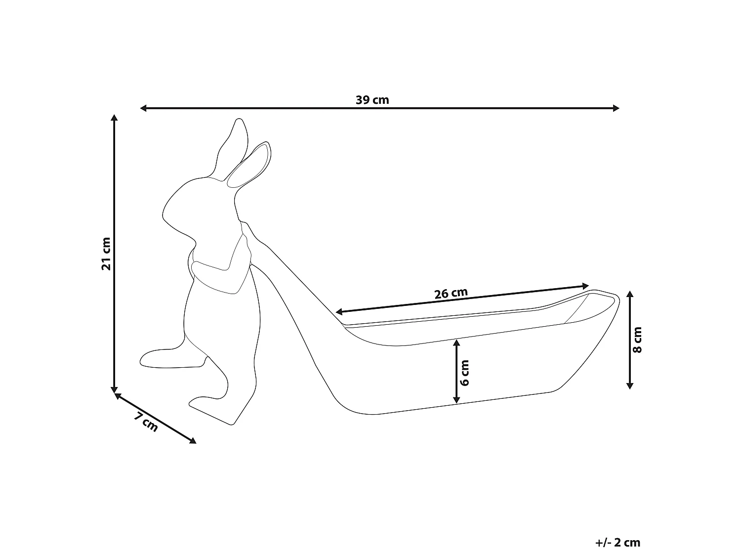 Decoratieve schaal PROGO Metaal Goud