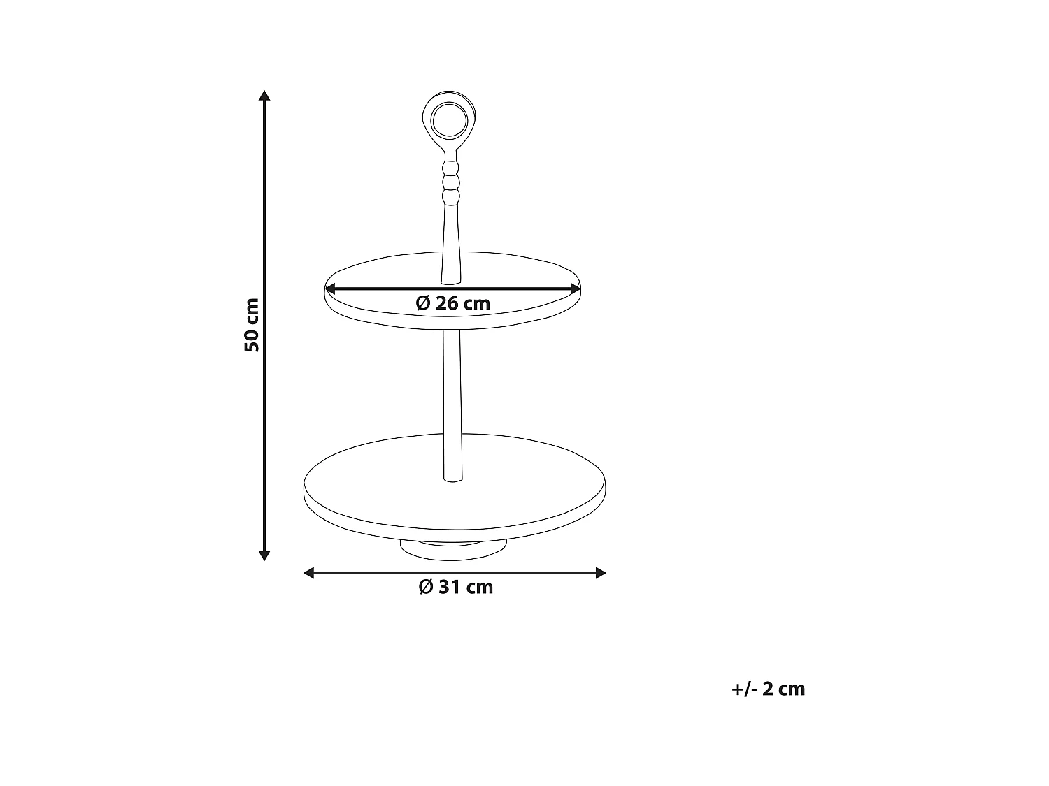 Support à gâteaux TARUM Pierre Marbre blanc