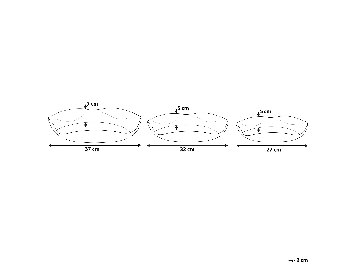 Dekoschale 3er Set Eisen gold rund Wohnaccessoires Modern Glamourös Ujung