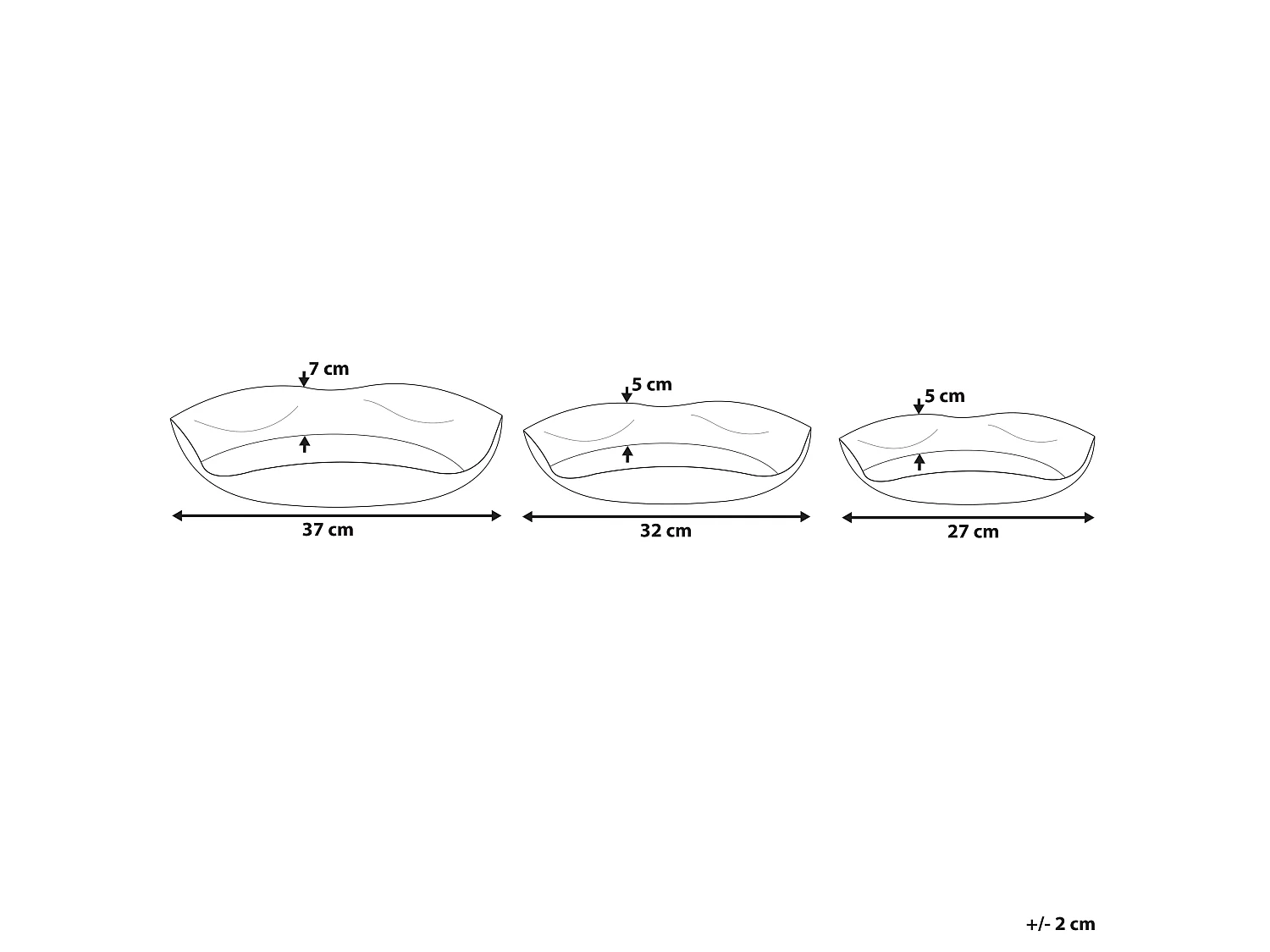 Conjunto de 3 despesa bolsos UJUNG Metal Dourado