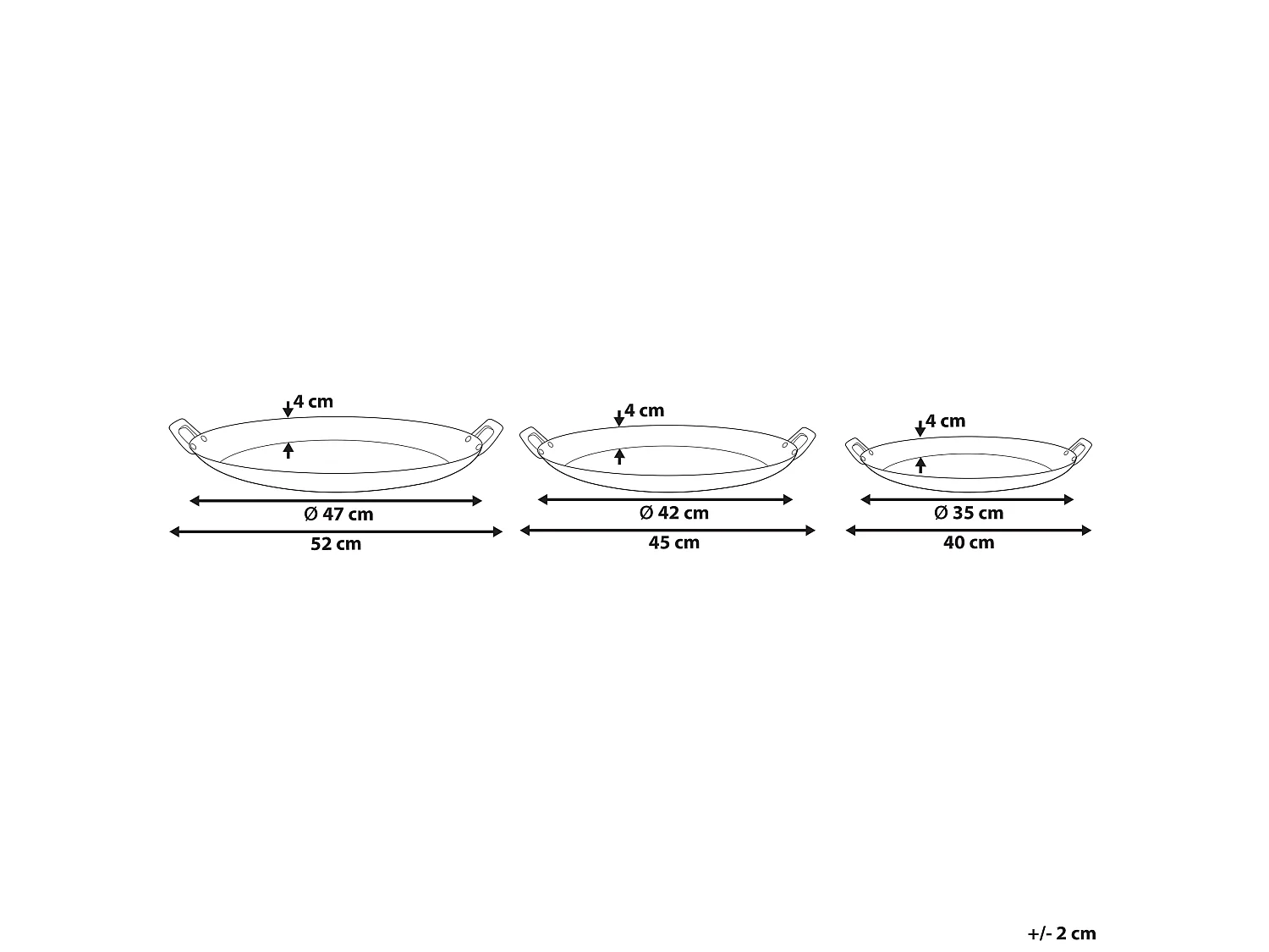 Conjunto de 3 despesa bolsos DEORIA Metal Dourado