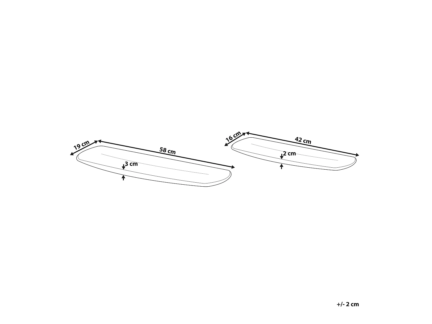 Dekoschale 2er Set Aluminium gold rechteckig Accessoires Glamourös Brantas