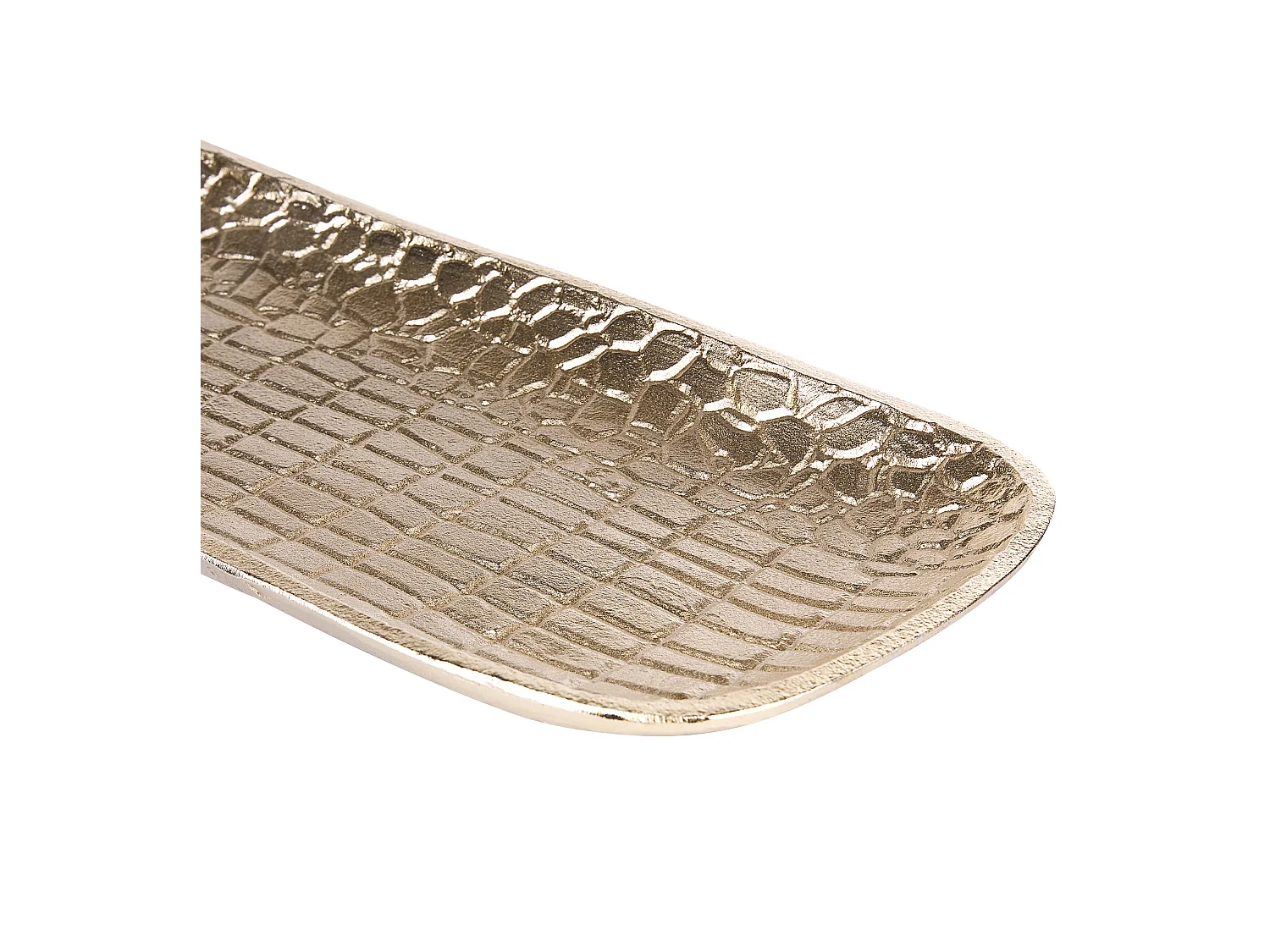 Dekoschale 2er Set Aluminium gold rechteckig Accessoires Glamourös Brantas