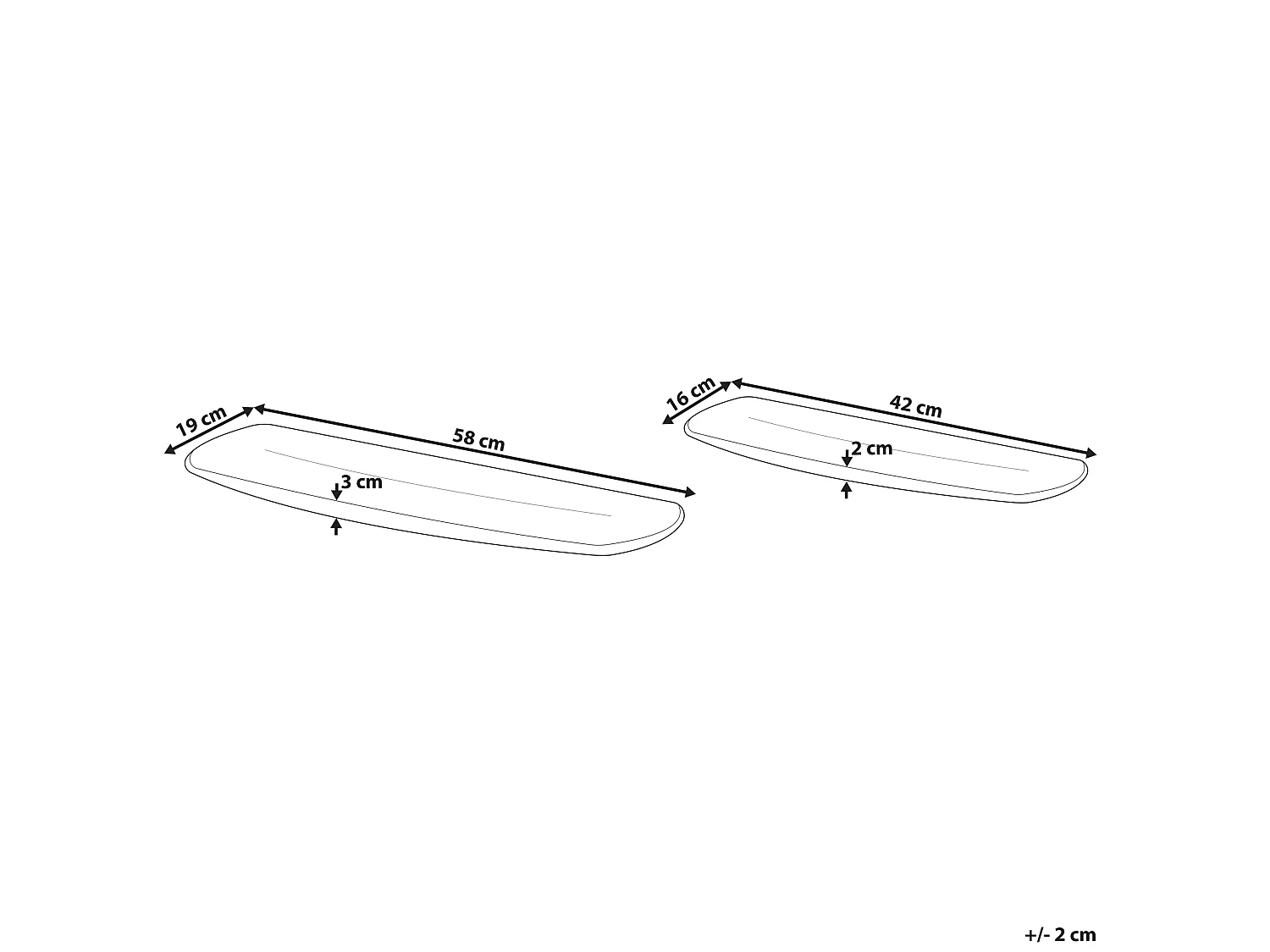 Lot de 2 boîtes à bibelots BRANTAS Métal Doré