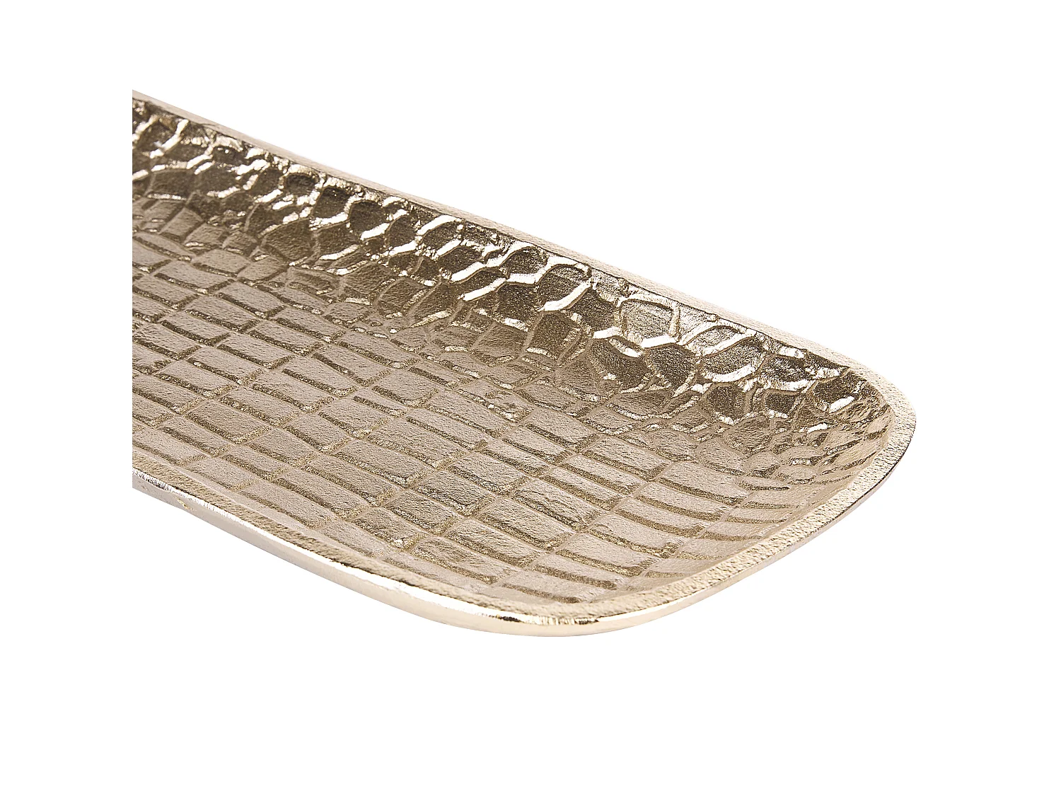 Lot de 2 boîtes à bibelots BRANTAS Métal Doré