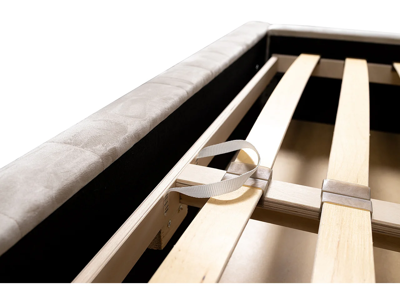 Lit ado moderne Rico 160x200 cm Taupe