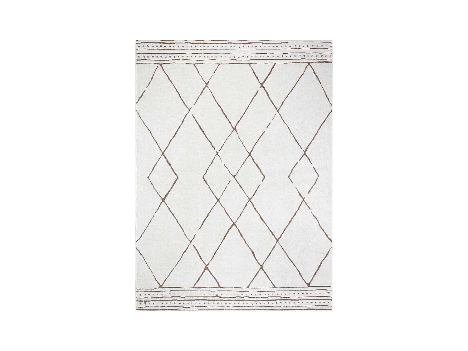 Berber Etnisch Tapijt - Ivoor/Terracotta - 160x213cm - HANNAH