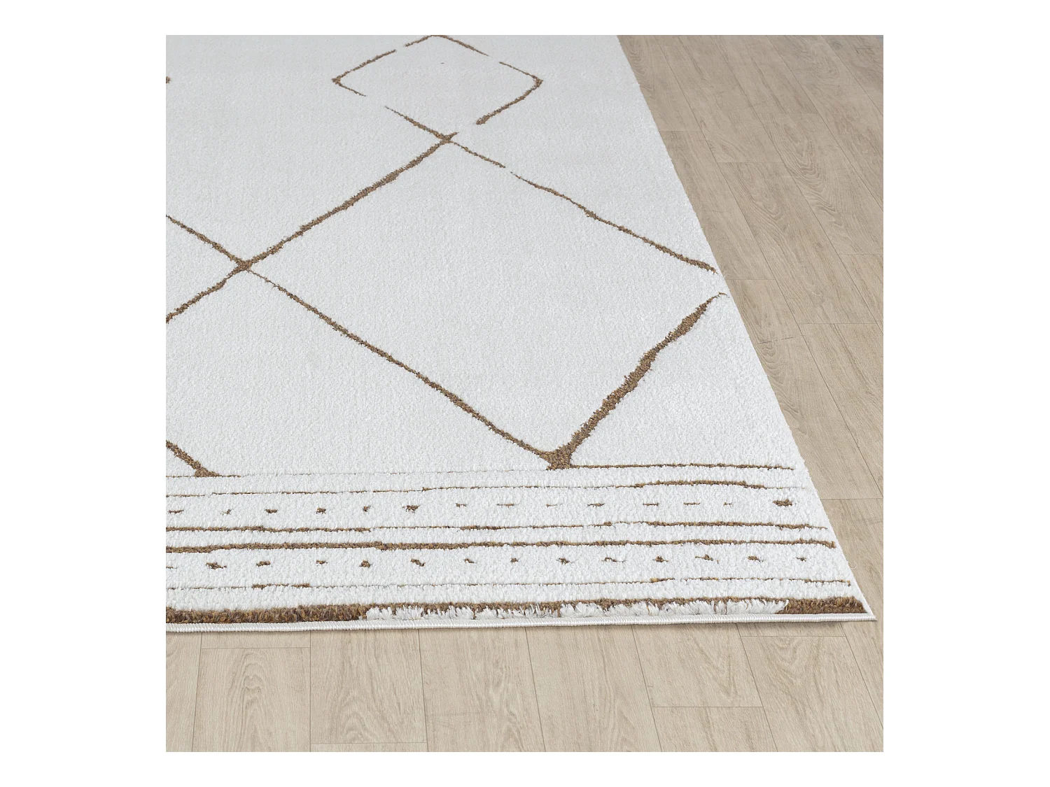 Berber Etnisch Tapijt - Ivoor/Terracotta - 160x213cm - HANNAH