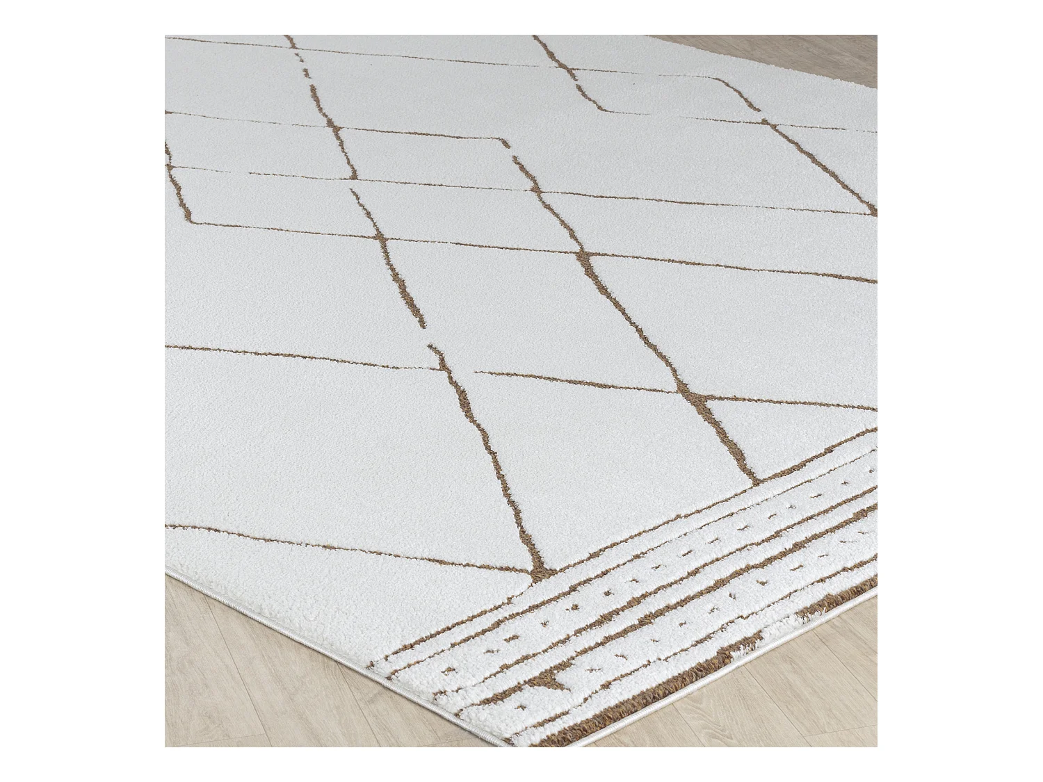 Berber Etnisch Tapijt - Ivoor/Terracotta - 160x213cm - HANNAH