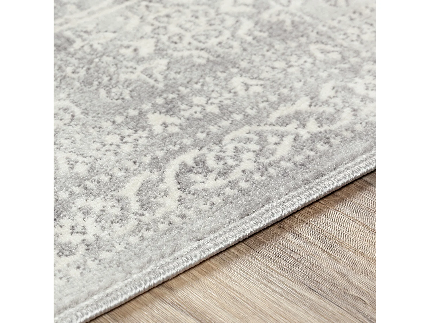 Tapis Vintage Oriental - Blanc/Gris - 160x215cm - VICKY