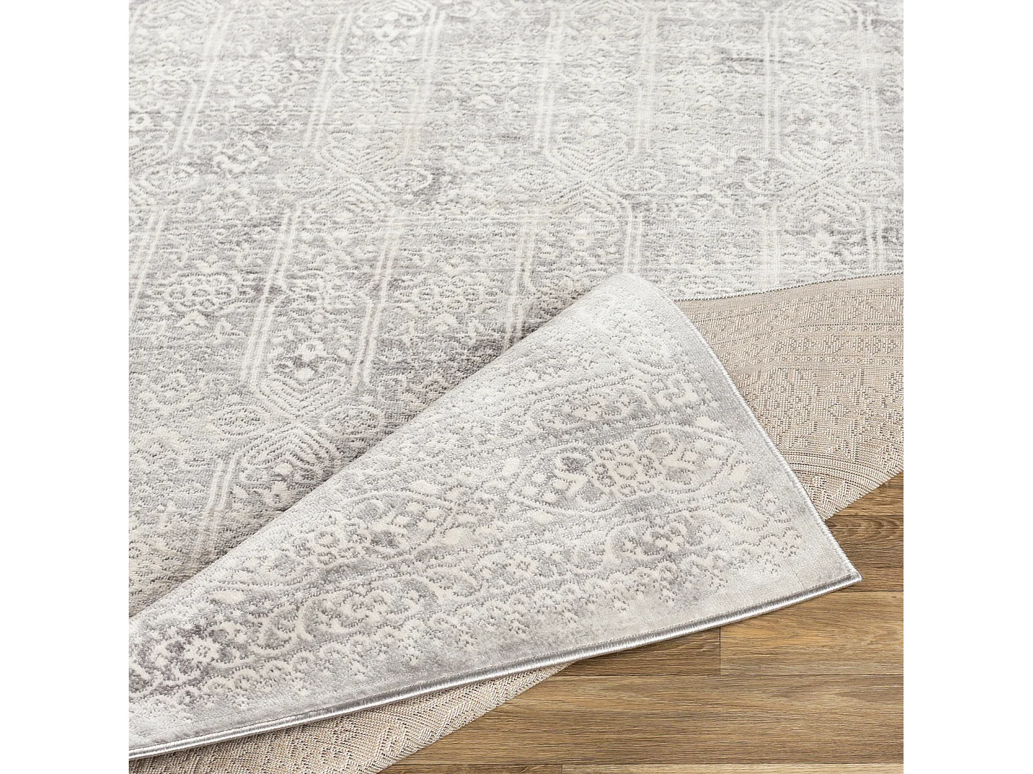 Tapis Vintage Oriental - Blanc/Gris - 160x215cm - VICKY