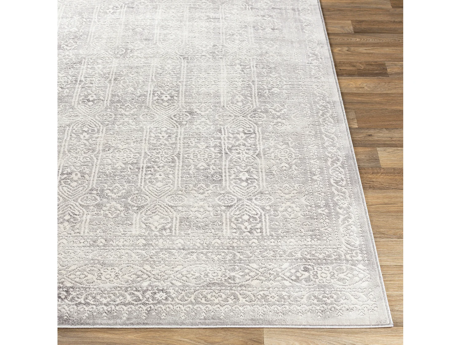 Tapis Vintage Oriental - Blanc/Gris - 160x215cm - VICKY