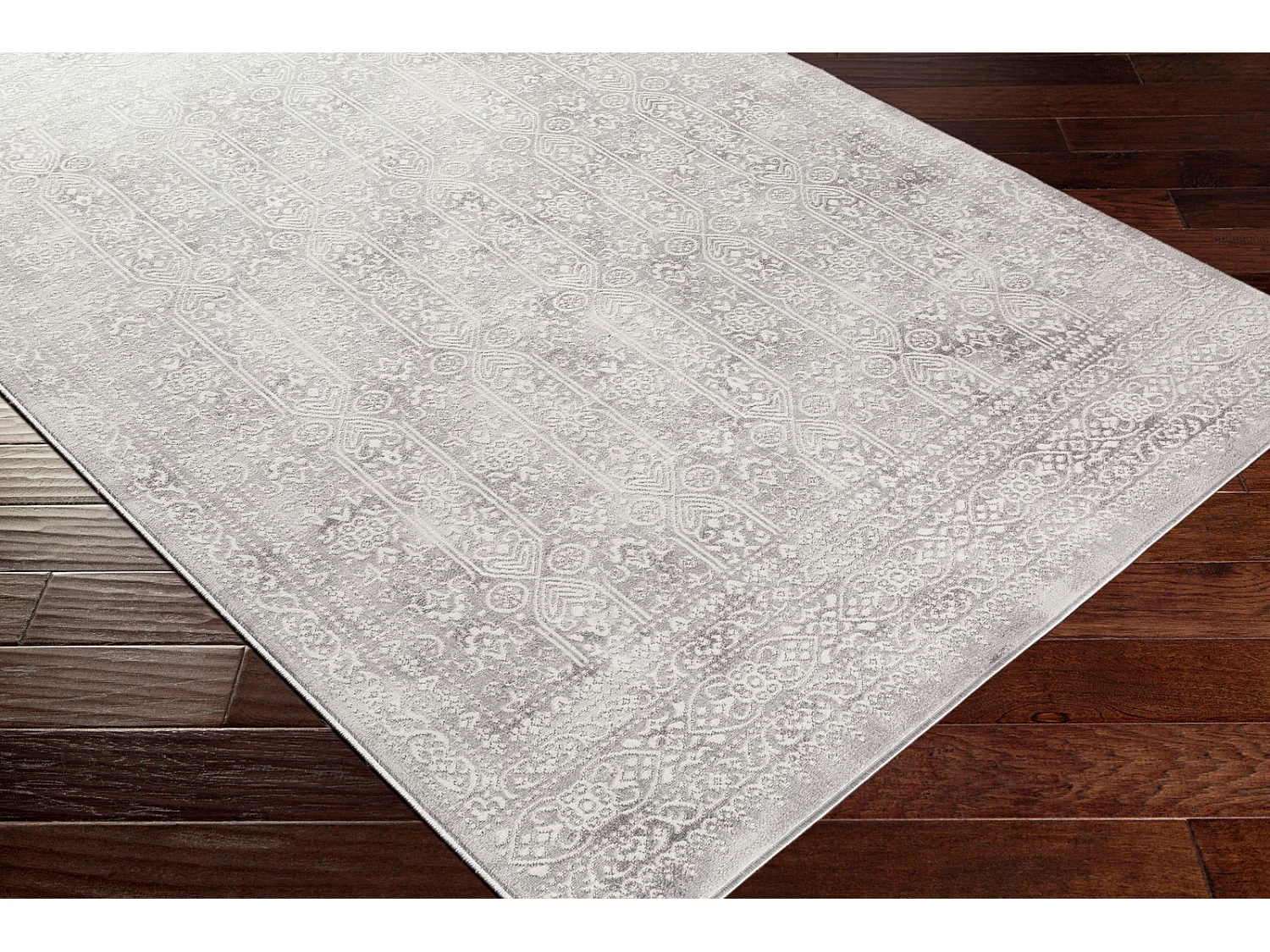 Tapis Vintage Oriental - Blanc/Gris - 160x215cm - VICKY