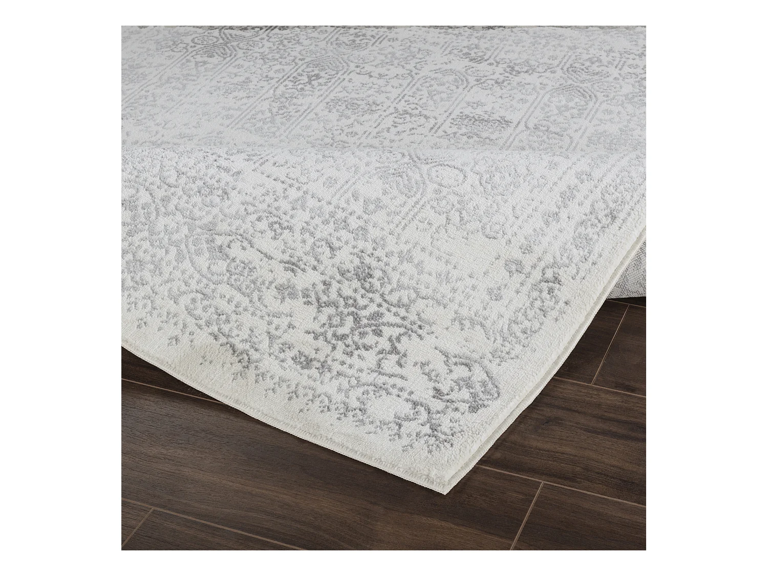 Vintage Oosters Tapijt - Ivoor/Grijs - 80x150cm - VICKY