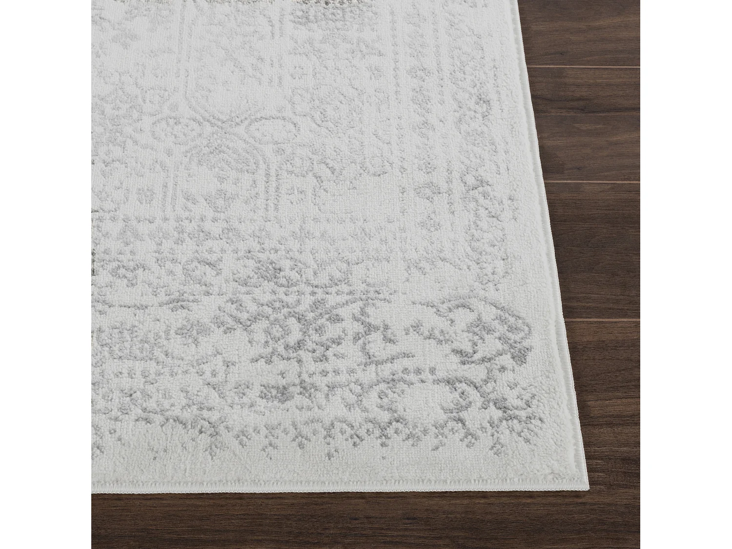 Vintage Oosters Tapijt - Ivoor/Grijs - 80x150cm - VICKY