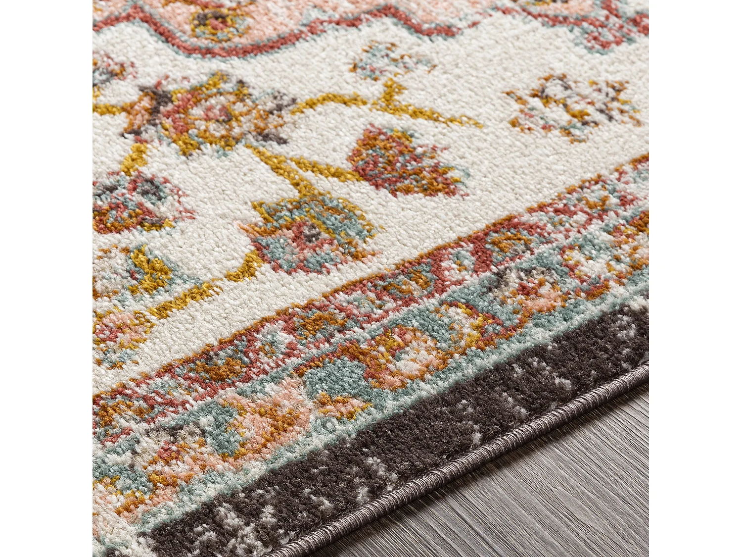 Vintage Oosters Tapijt - Roze/Wit - 200x275cm - CELIA