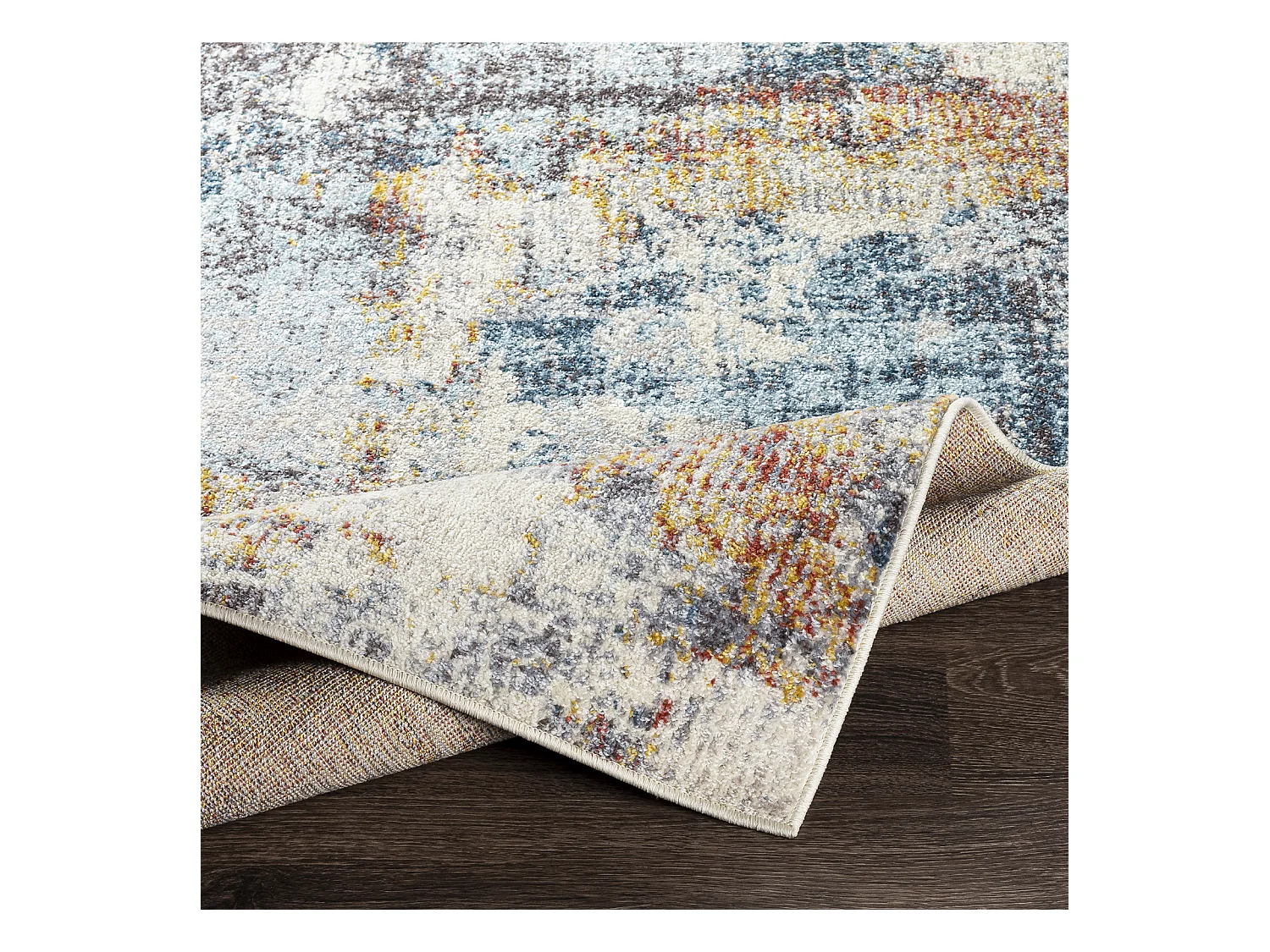 Modern Abstract Tapijt - Meerkleurig/Blauw - 160x213cm - VALERIE