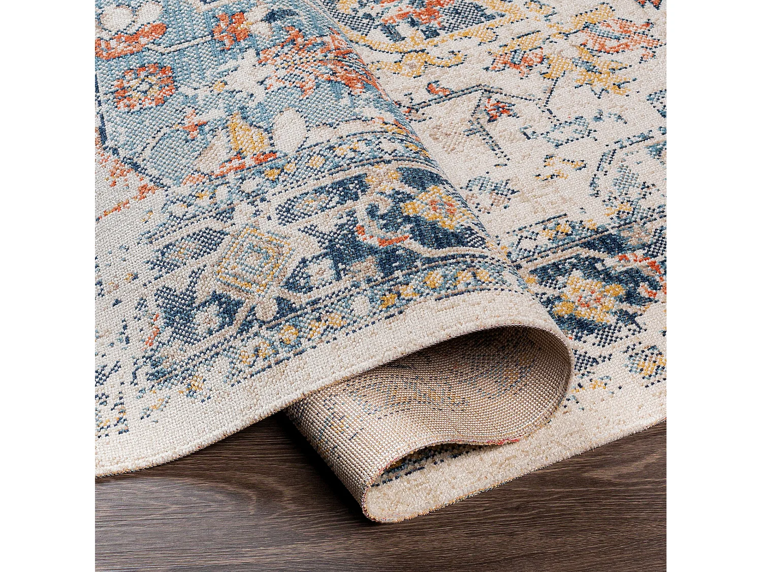 In-/Outdoor-Teppich - Blau/Beige - 200x275cm - SELMA