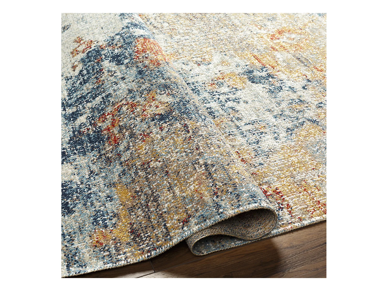 Tapis d'Extérieur/Intérieur - Jaune/Bleu - 160x213cm - MONA
