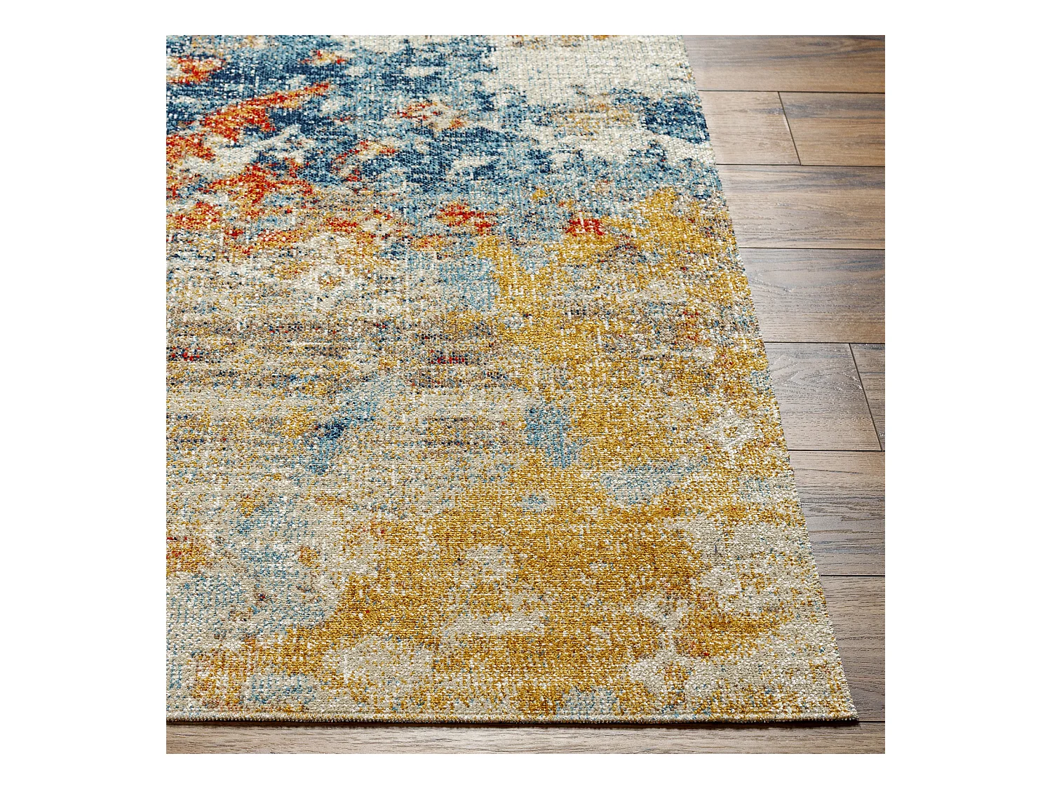 Tapis d'Extérieur/Intérieur - Jaune/Bleu - 160x213cm - MONA