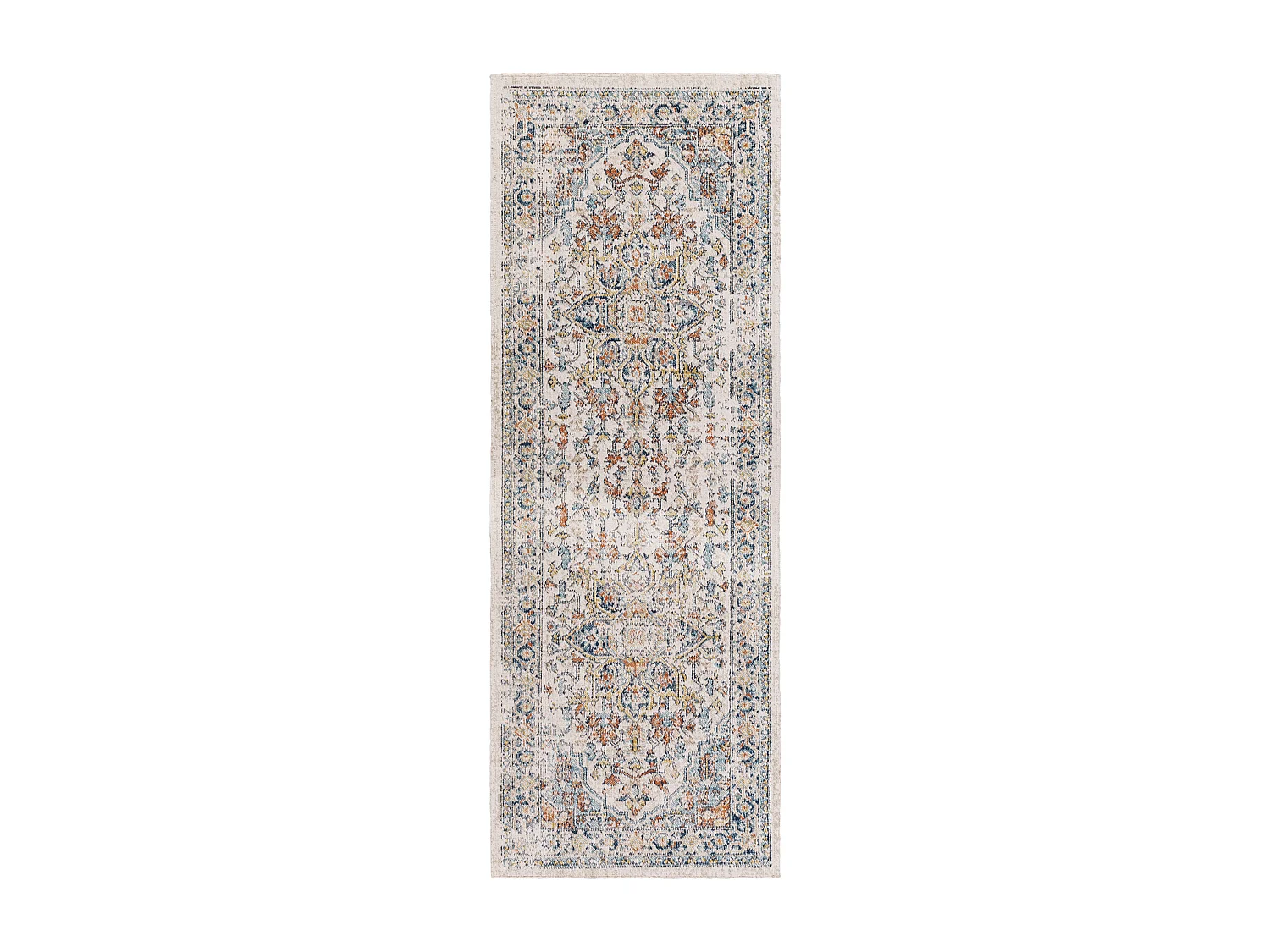 Tappeto Esterno/Interno - Blu/Beige - 80x220cm - SELMA