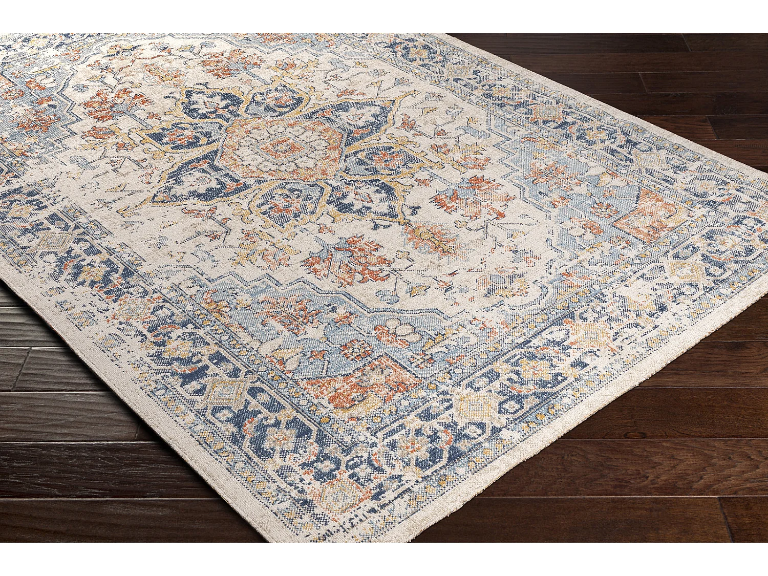 Tappeto Esterno/Interno - Blu/Beige - 80x220cm - SELMA