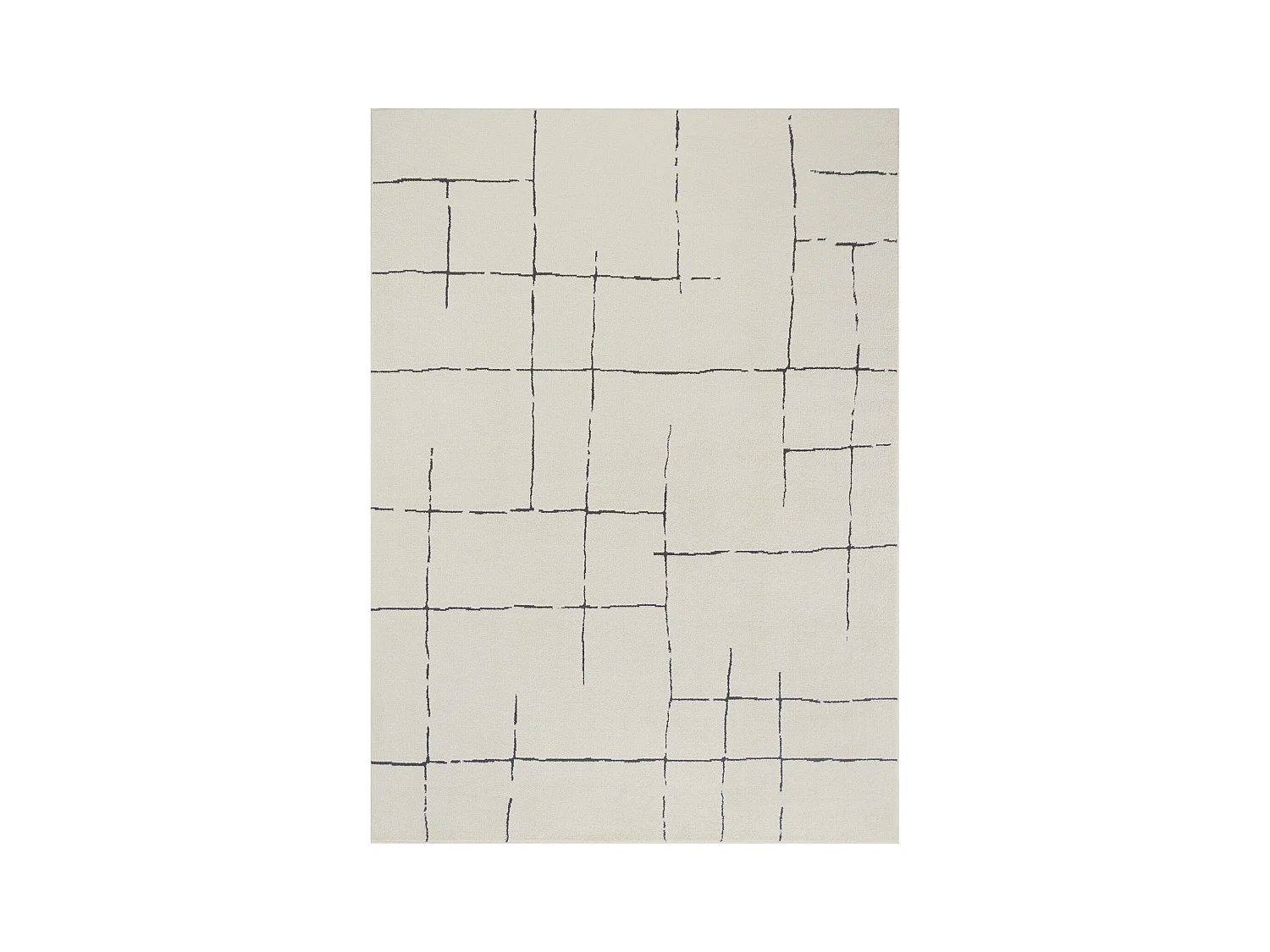 Modern Scandinavisch Tapijt - Ivoor/Grijs - 200x275cm - AVA