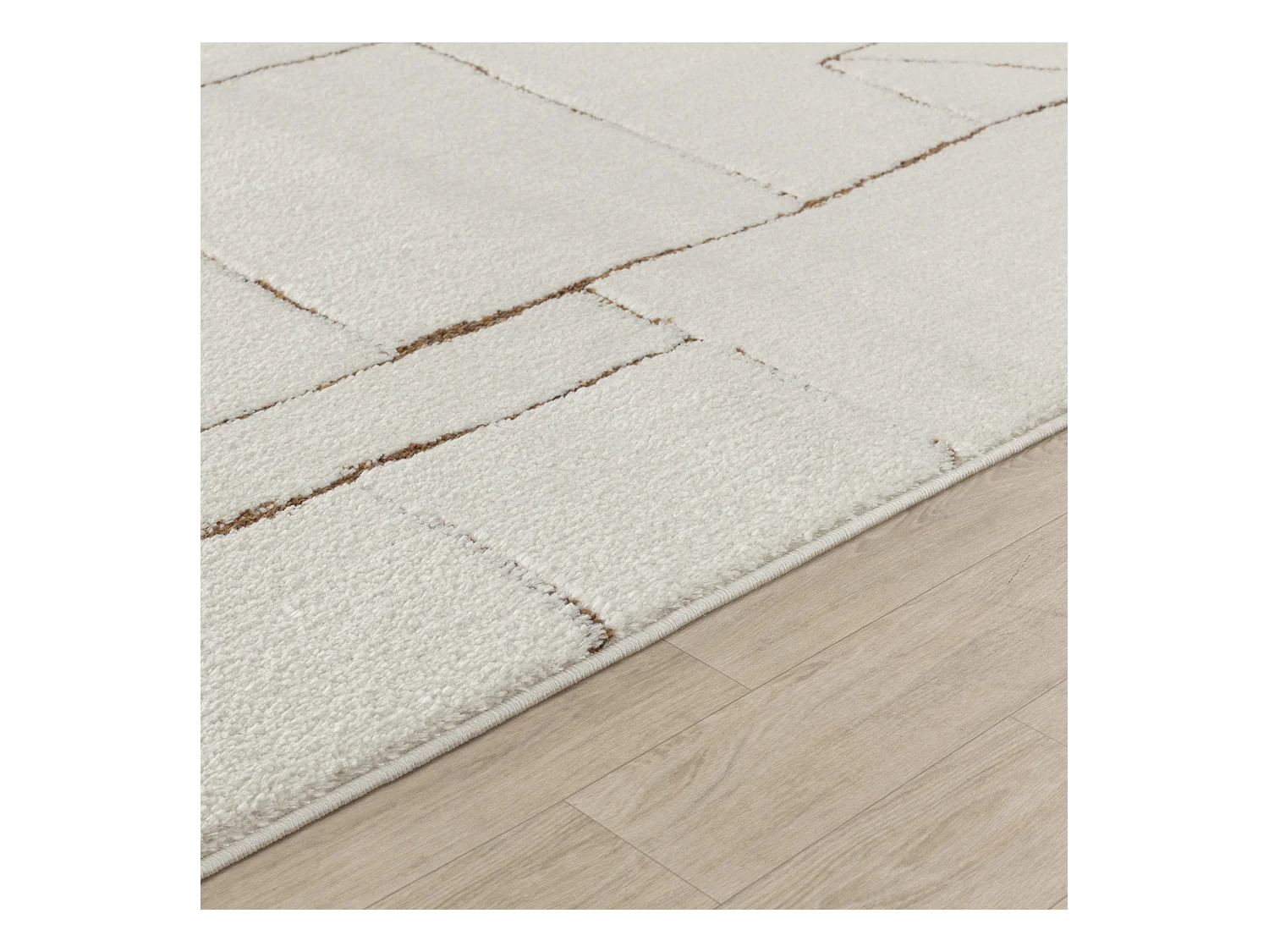 Modern Scandinavisch Tapijt - Ivoor/Terracotta - 200x275cm - LISA