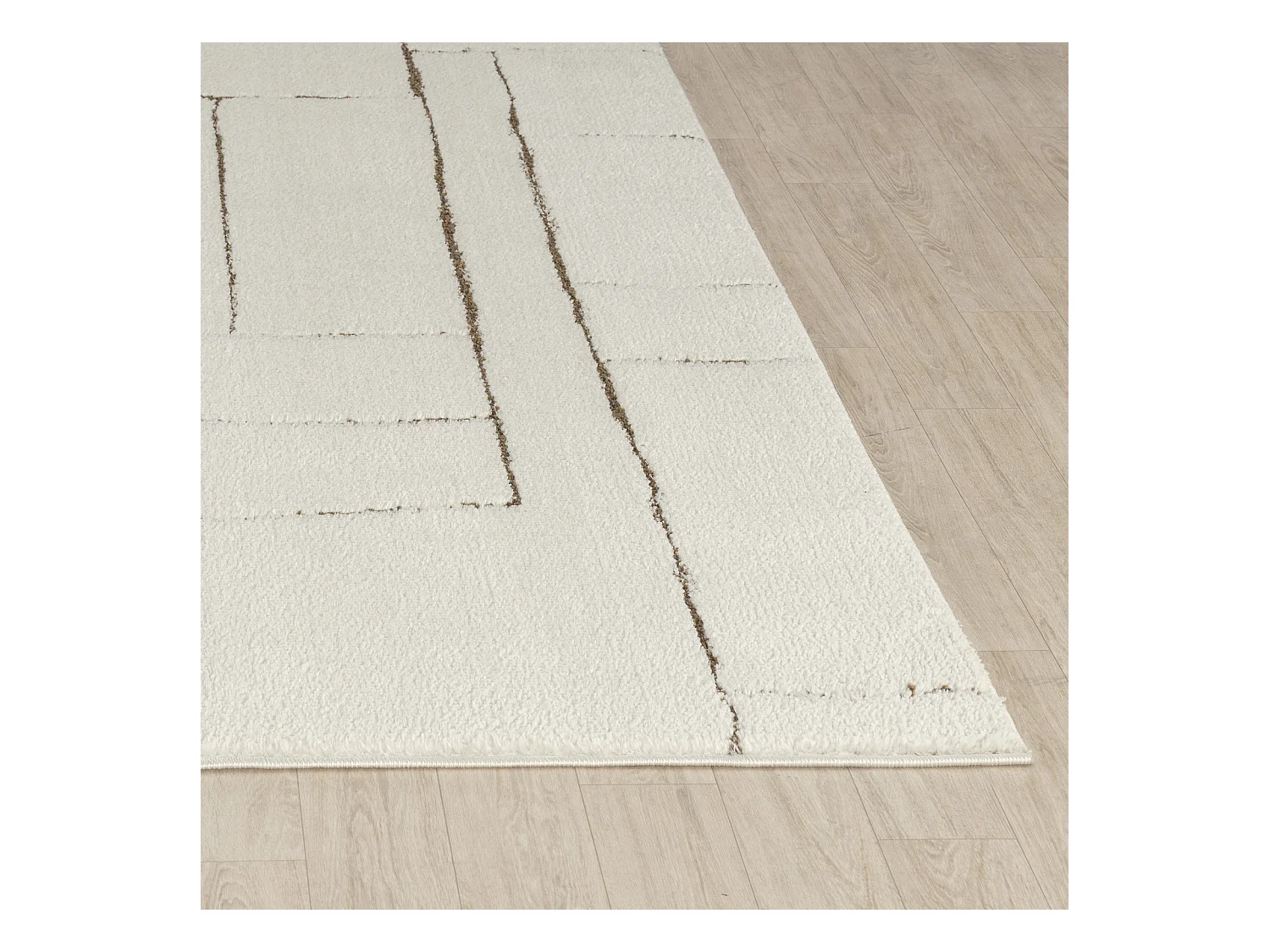 Modern Scandinavisch Tapijt - Ivoor/Terracotta - 200x275cm - LISA