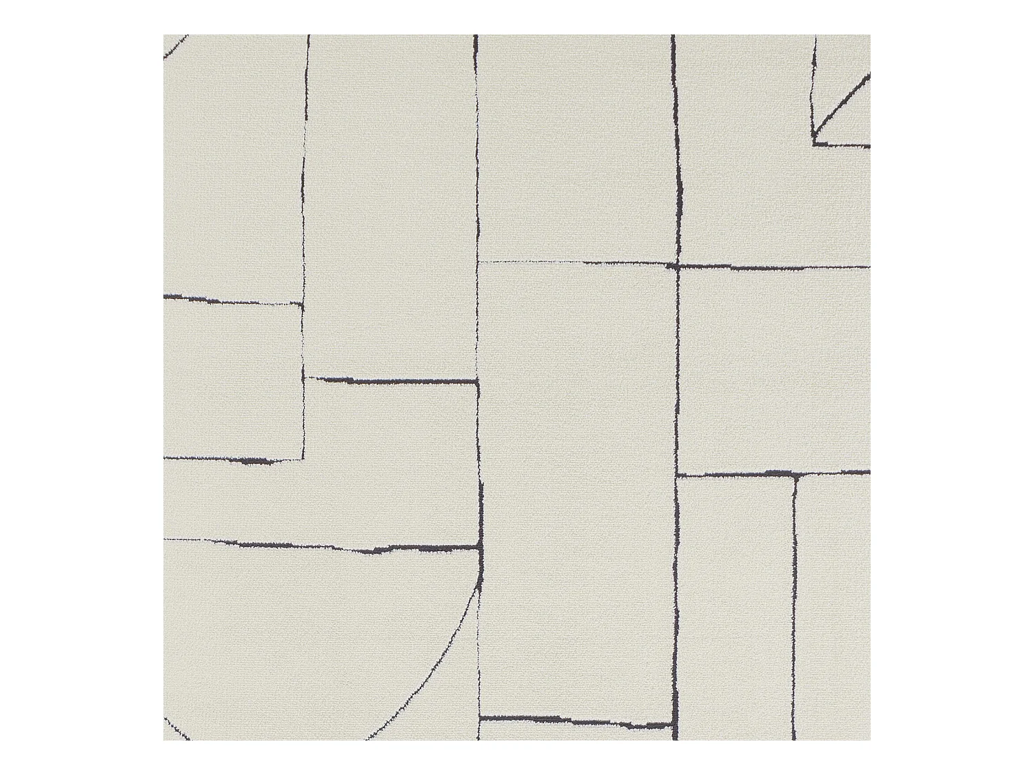 Tapis Scandinave Moderne - Ivoire/Gris - 160x213cm - LISA