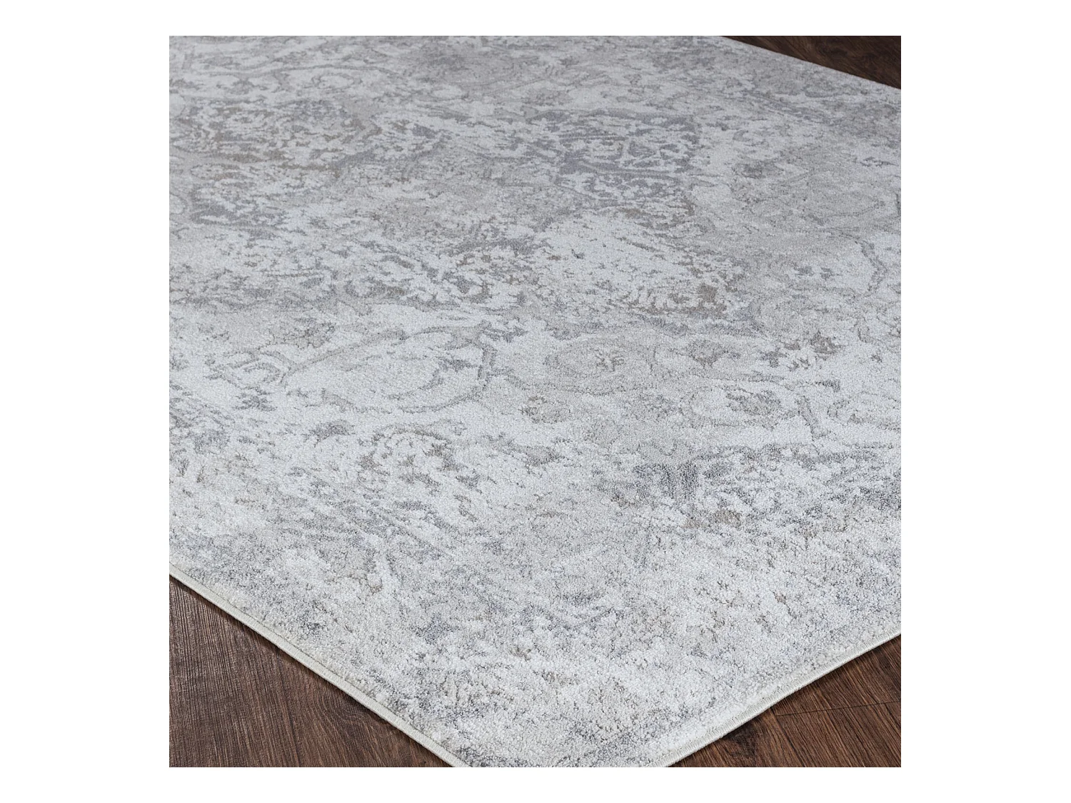 Tapis Vintage Oriental - Blanc/Gris - 120x170cm - FATIMA