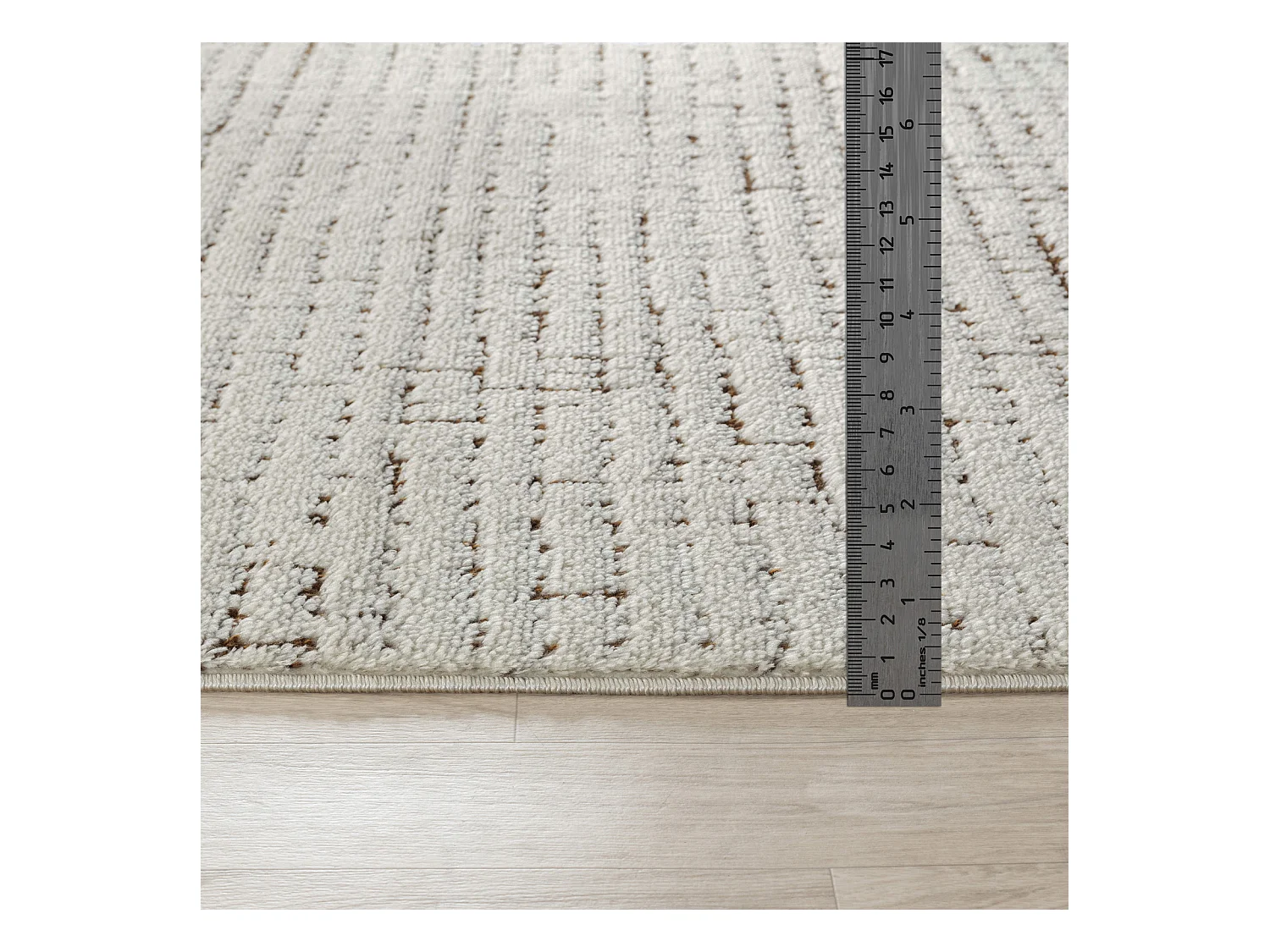 Tapis Scandinave Moderne - Ivoire/Terracotta - 160x213cm - AMANDINE