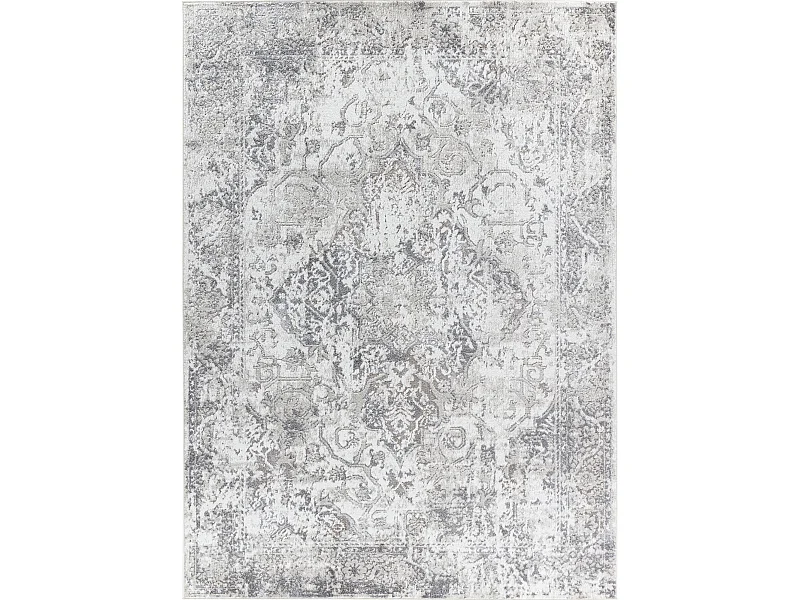 Vintage Orientalischer Teppich - Weiß/Grau - 160x213cm - FATIMA