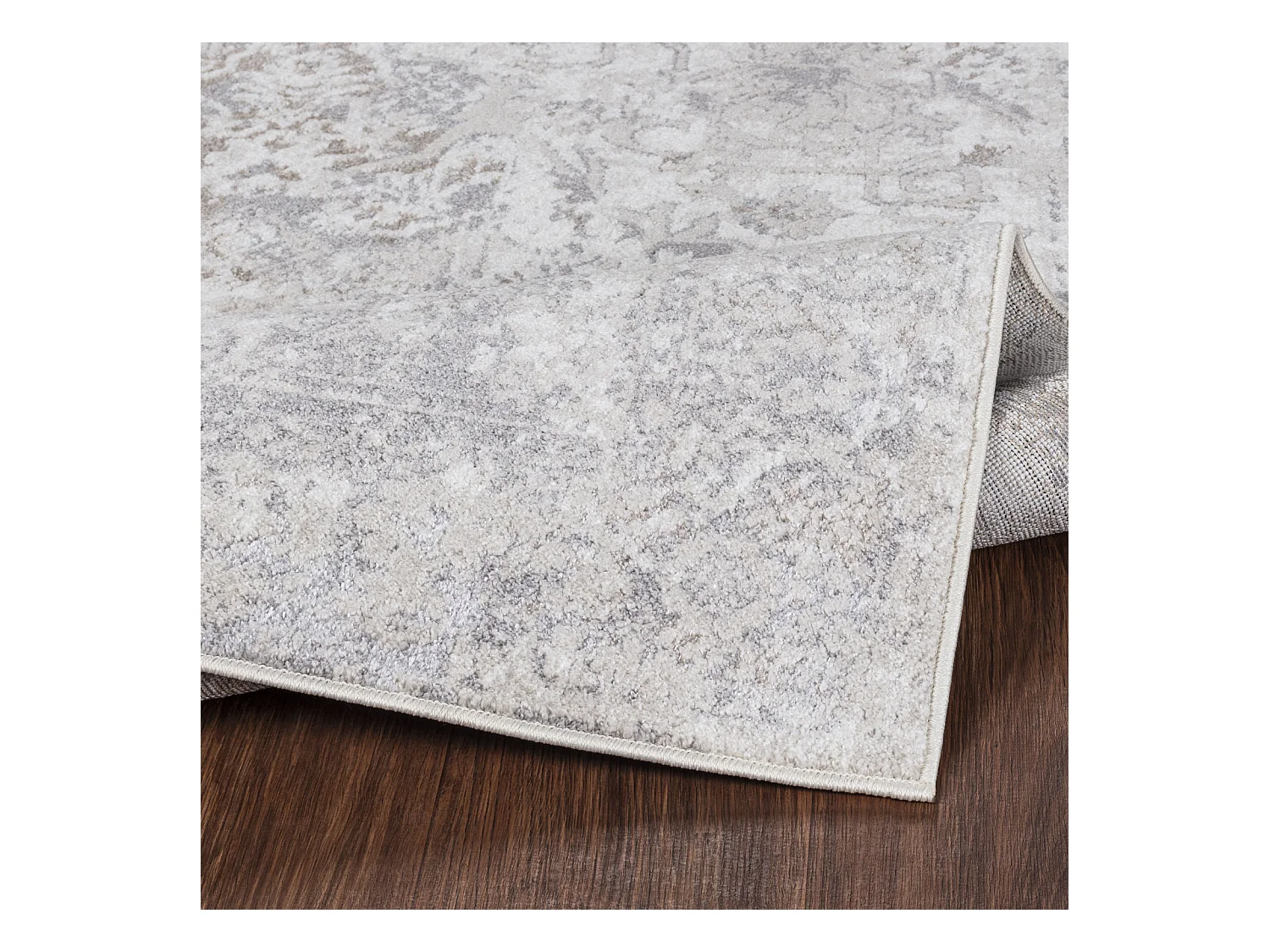 Vintage Orientalischer Teppich - Weiß/Grau - 160x213cm - FATIMA