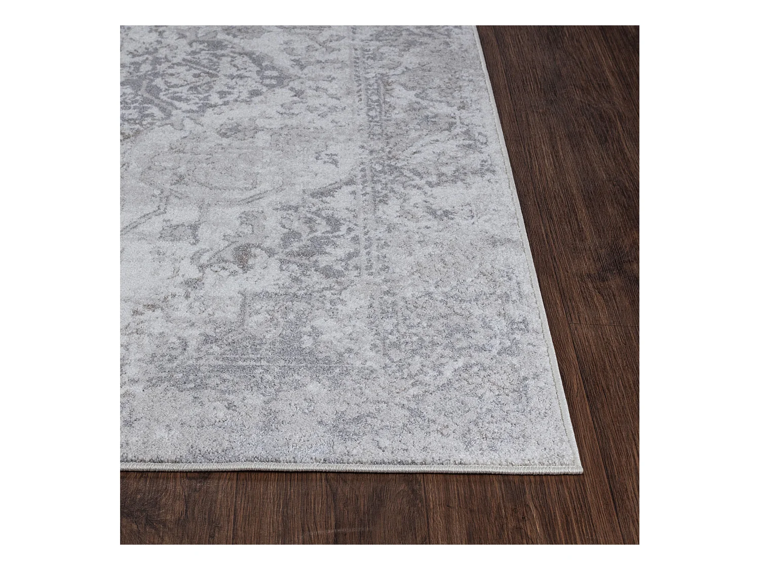 Vintage Orientalischer Teppich - Weiß/Grau - 160x213cm - FATIMA