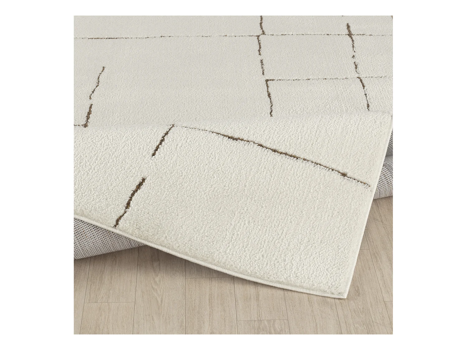 Tappeto Scandinavo Moderno - Avorio/Terracotta - 200x275cm - AVA