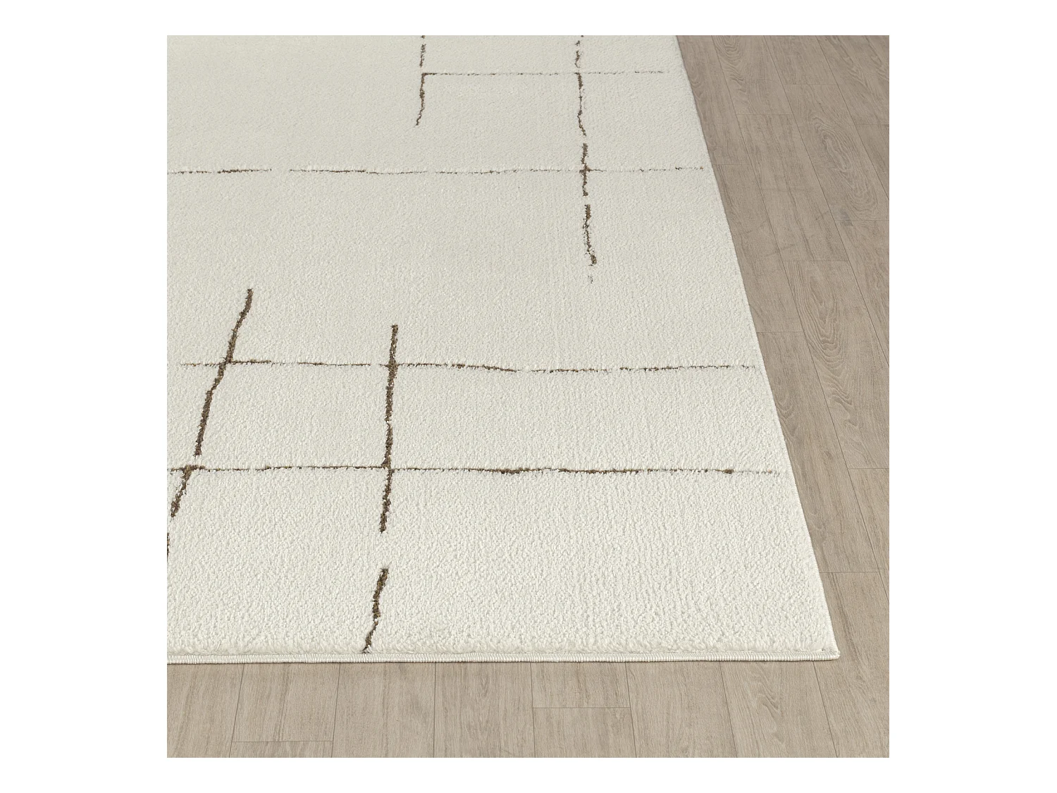 Tappeto Scandinavo Moderno - Avorio/Terracotta - 200x275cm - AVA