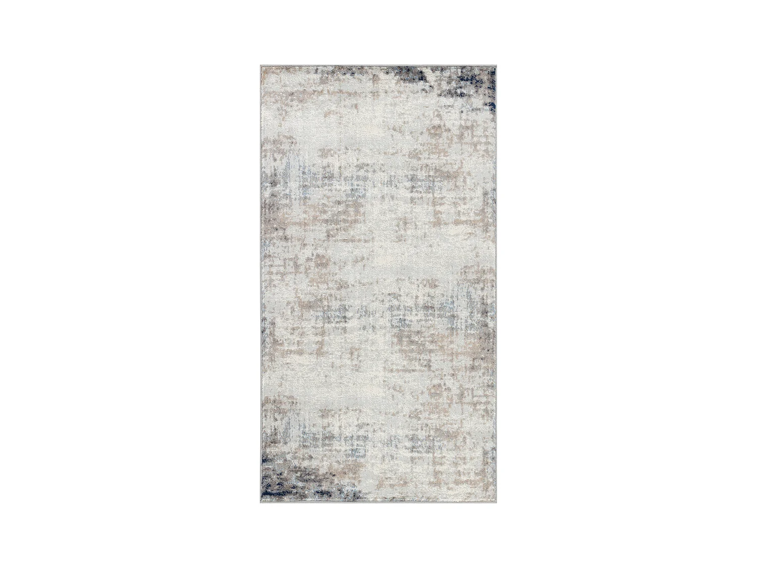 Modern Abstract Tapijt - Grijs/Blauw - 80x150cm - ALIX