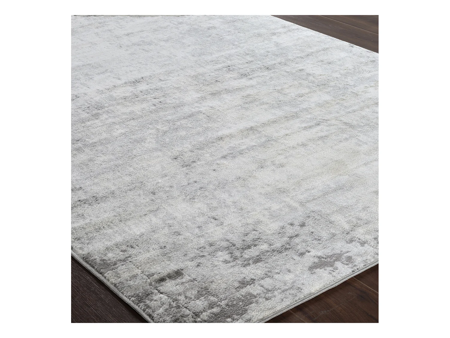 Modern Abstract Loper Gang - Wit/Grijs - 80x220cm - ALIX