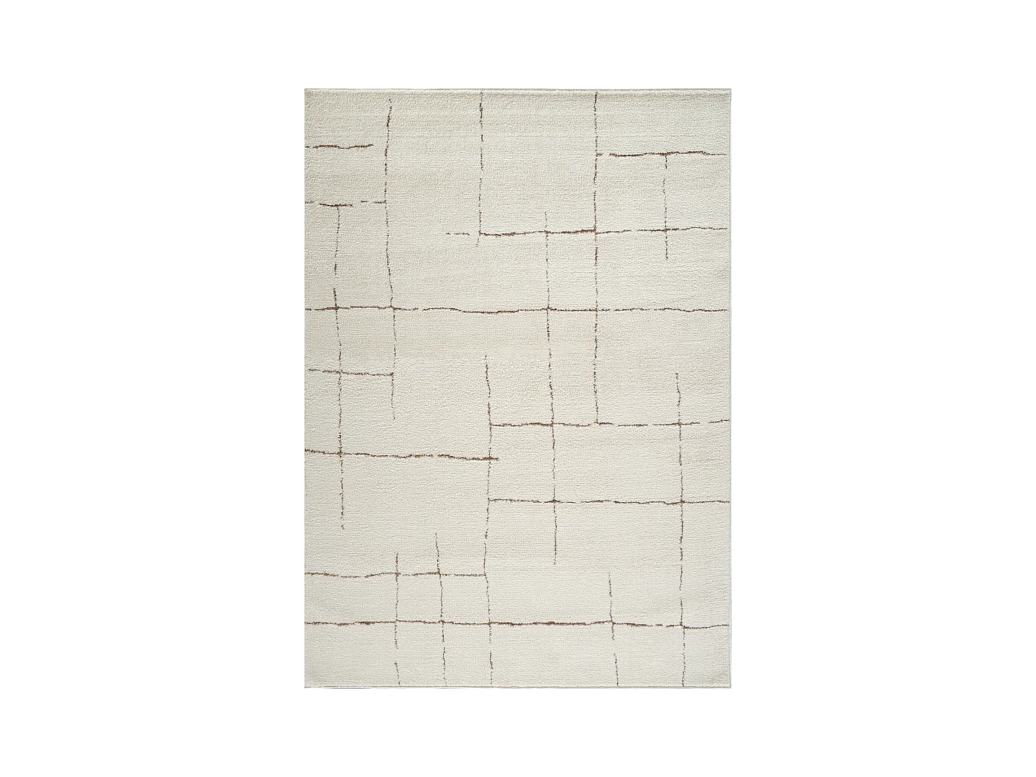 Tapis Scandinave Moderne - Ivoire/Terracotta - 160x213cm - AVA
