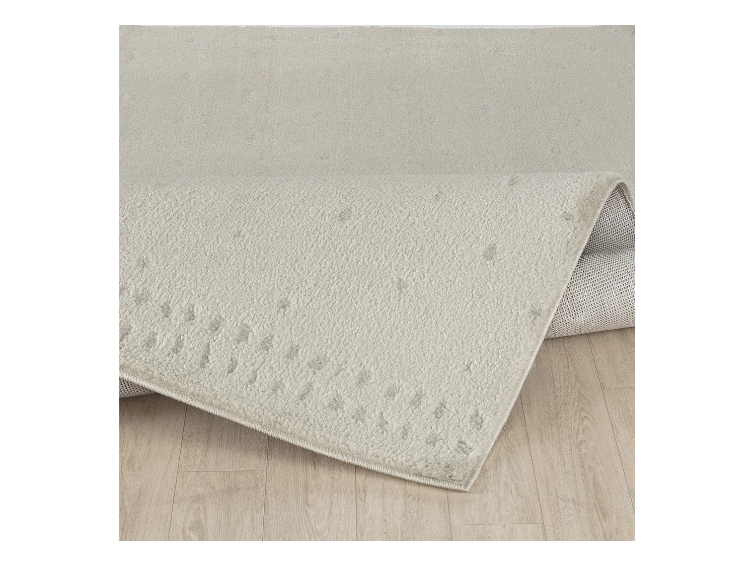 Scandinavisch Tapijt met Stippen - Ivoor - 160x213cm - HIKARI