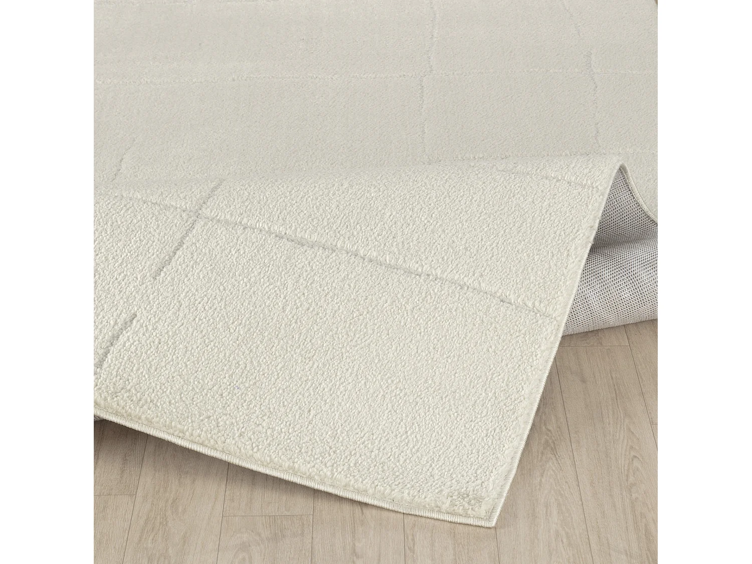 Alfombra Escandinava Moderna - Marfil - 160x213cm - AVA