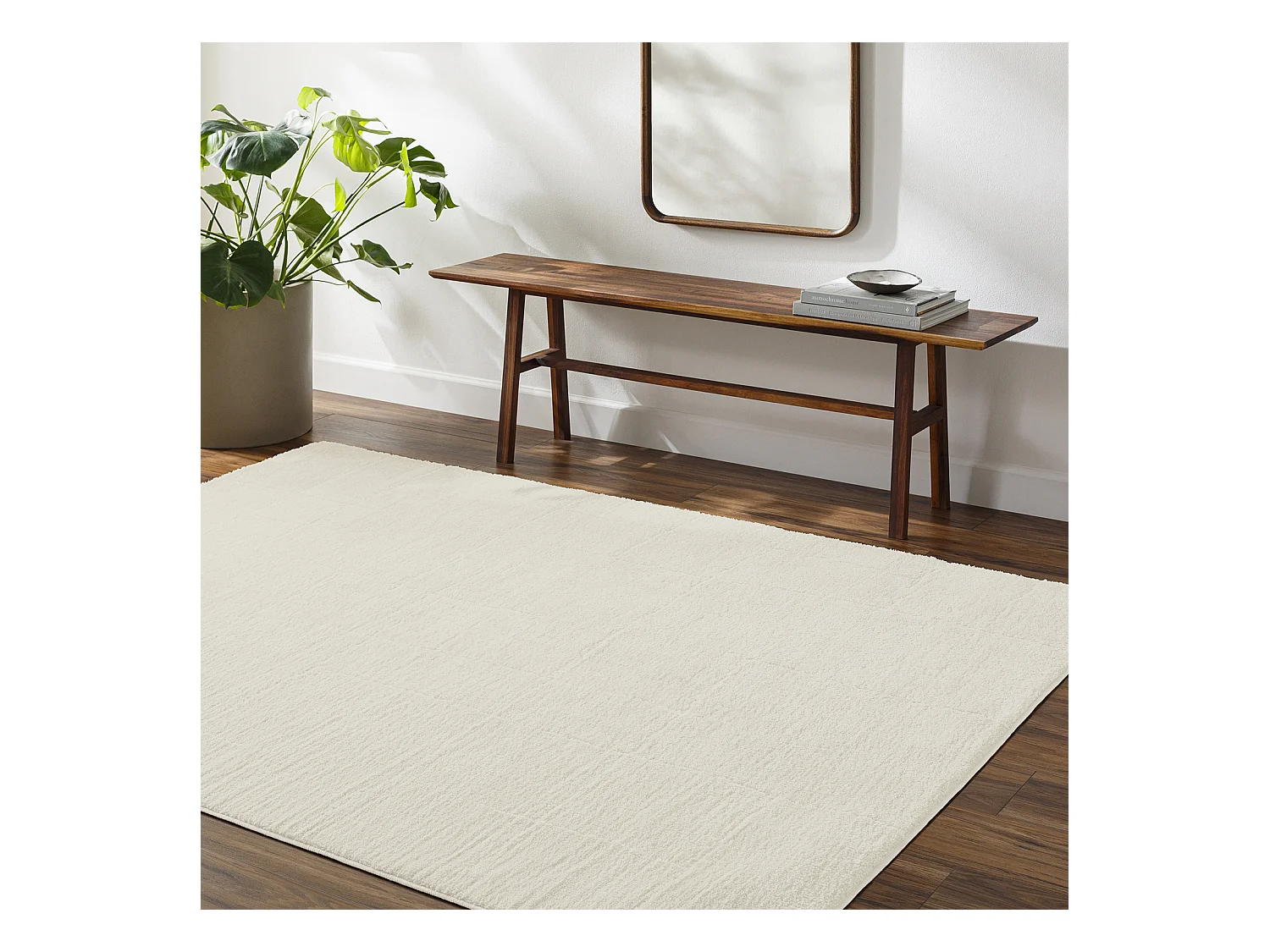 Tapis Scandinave Moderne - Ivoire - 160x213cm - AVA